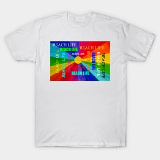 Beach Life rainbow T-Shirt